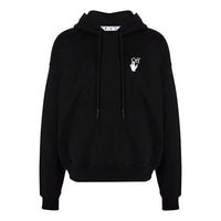 Men's Off-White FW21 Logo Pullover Loose Fit Black OMBB085F21FLE0071001