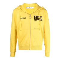 Men's Off-White SS21 Casual Logo Printing Zipper Ordinary Version Black OMBE001S21FLE0031910