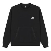 New Balance Classic Logo Sweatshirt Asia Sizing 'Black White' AMT23359-BK