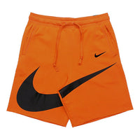 Nike Sportswear Swoosh Logo Printing Knit Sports Shorts Orange DJ5373-801