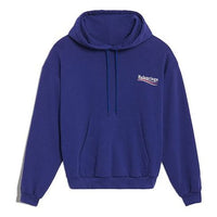 (WMNS) Balenciaga Loose Cotton Hoodie Blue 578135TIV531195