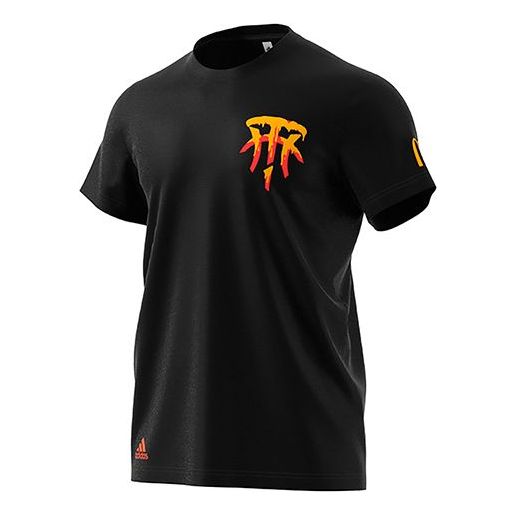 Men's adidas Tmac Sauce Crossover Short Sleeve Black T-Shirt GM4059
