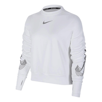 (WMNS) Nike Running Element Crew Top 'White Grey' CQ7773-100