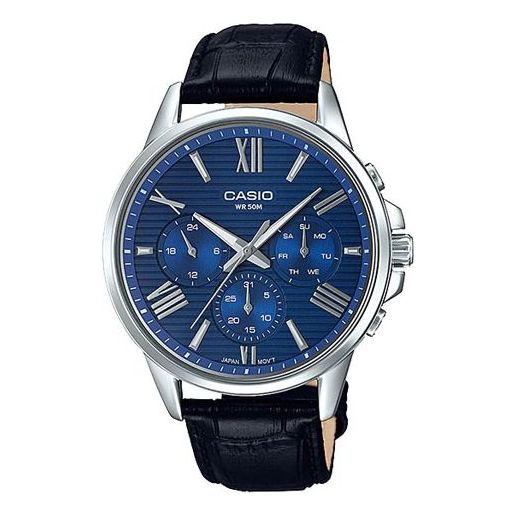 CASIO ENTICER Series Classic Retro Casual Mens Blue Analog MTP-EX300L-2AV