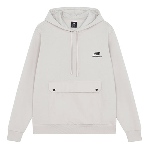 New Balance Men's New Balance Logo Printing Pullover White AMT14338-BE