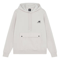 New Balance Men's New Balance Logo Printing Pullover White AMT14338-BE