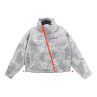 (WMNS) Converse Down Jacket Asia Sizing 'White Grey' 10021988-A01
