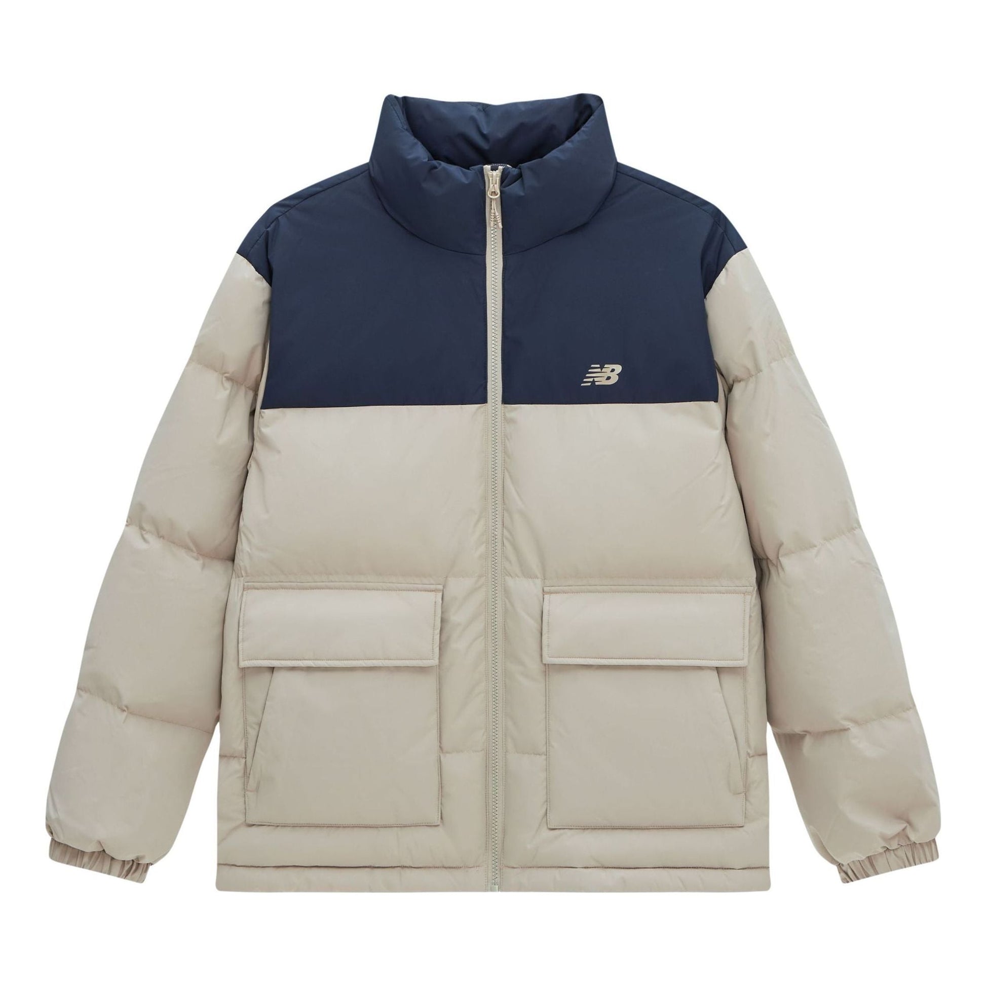New Balance NBX Academy Puffer Down Asia Sizing 'Beige Navy' AMJ34304-SOT