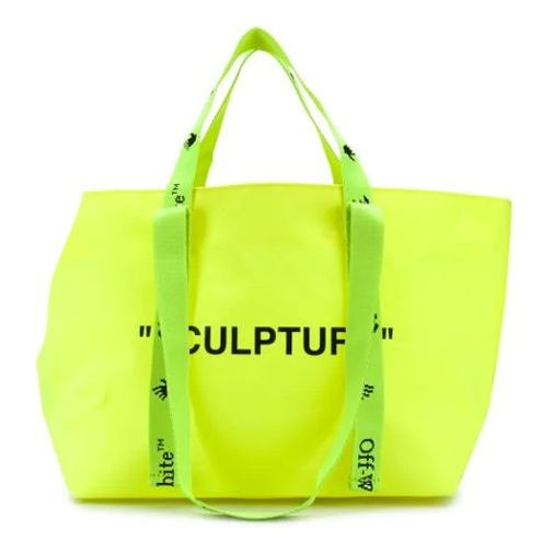 Off-White OW Printing Tote Bag Yellow OWNA143E20PLA0011810