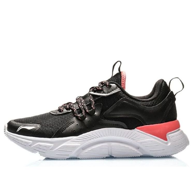 (WMNS) Li-Ning Running Shoes 'Black White Orange' ARHQ116-1