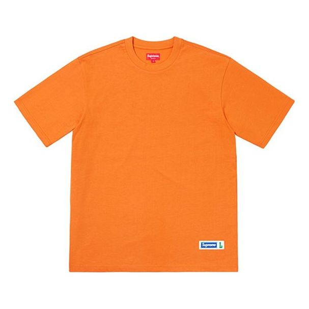 Supreme SS19 Athletic Label Tee Sports Short Sleeve Unisex Orange SUP-SS19-10185