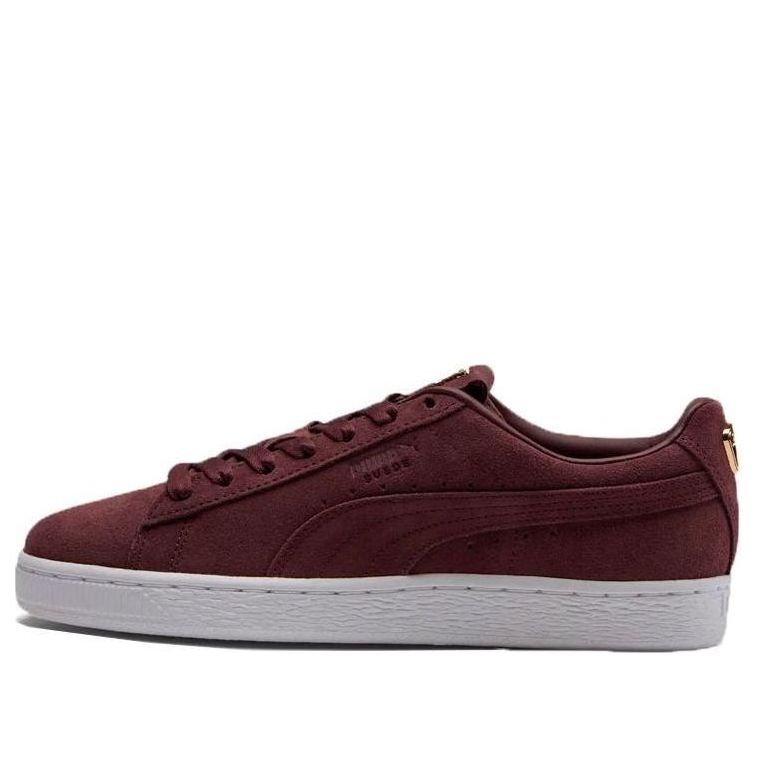 (WMNS) PUMA Suede Premium Logo Sneakers Cherry Red 369955-02