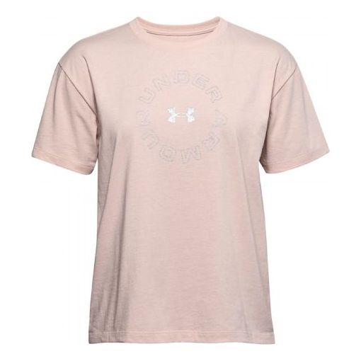 (WMNS) Under Armour Wordmark Graphic Tee 'Nude' 1358657-679