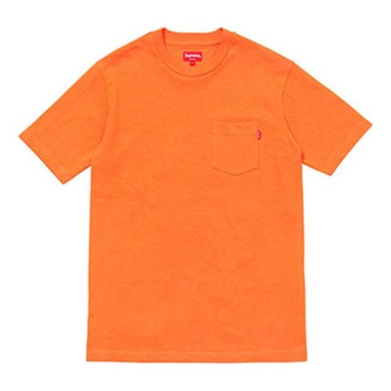 Supreme FW18 SS Pocket Heather Orange Tee SUP-FW18-090