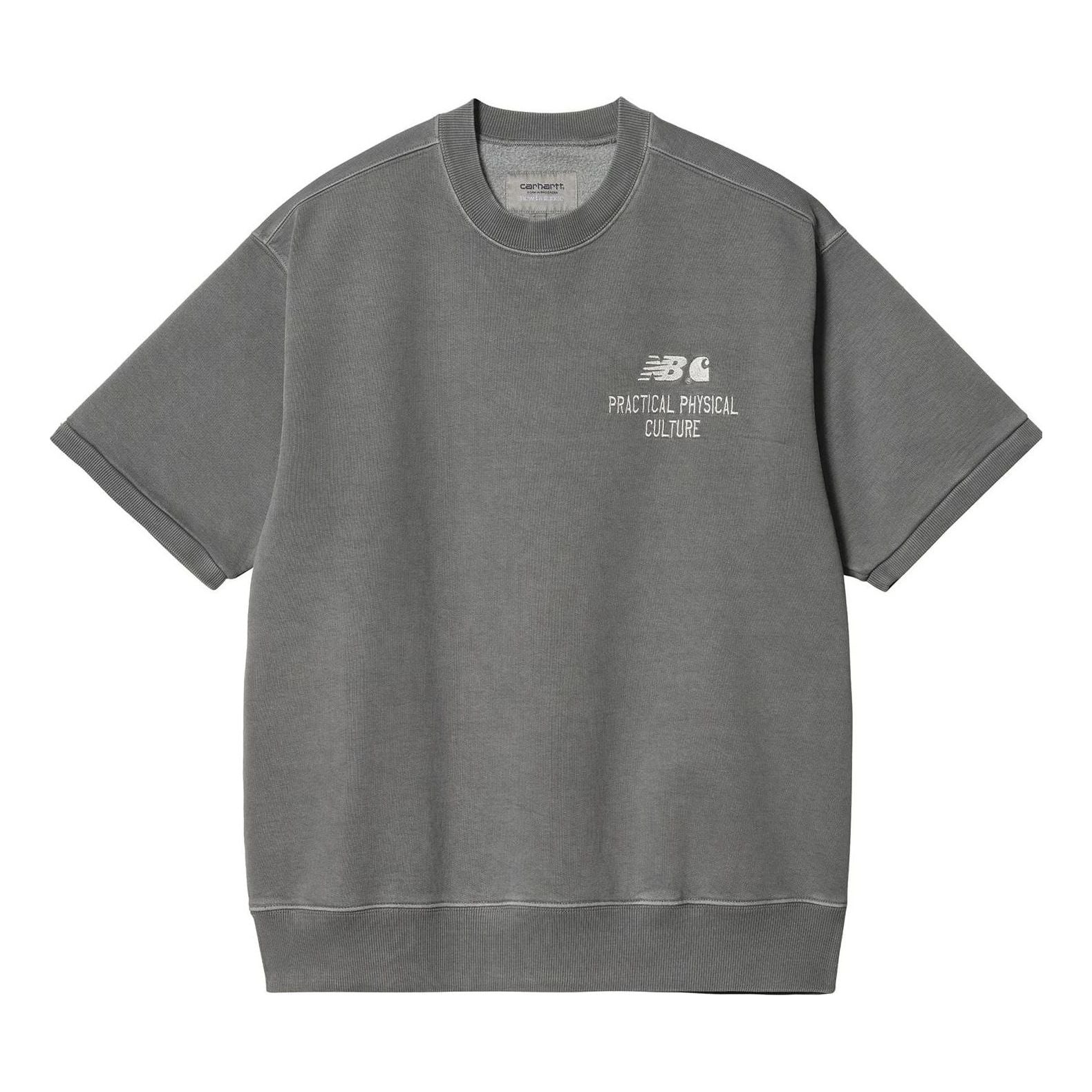 New Balance x Carhartt WIP Short Sleeve Crew Asia Sizing 'Magnet' MT21579-MGT
