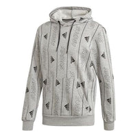 adidas Training Casual Sports hooded Alphabet Logo Gray FR7154