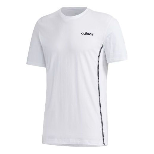 adidas Training Running Sports Round Neck Short Sleeve White FS9758