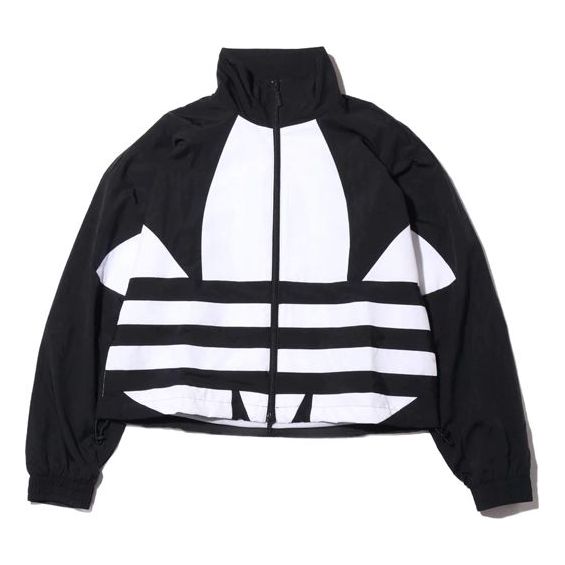 (WMNS) adidas originals Large Logo Track Jacket For Black FM2622