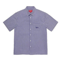 Supreme Gingham S/S Shirt 'Purple White' SUP-SS21-748