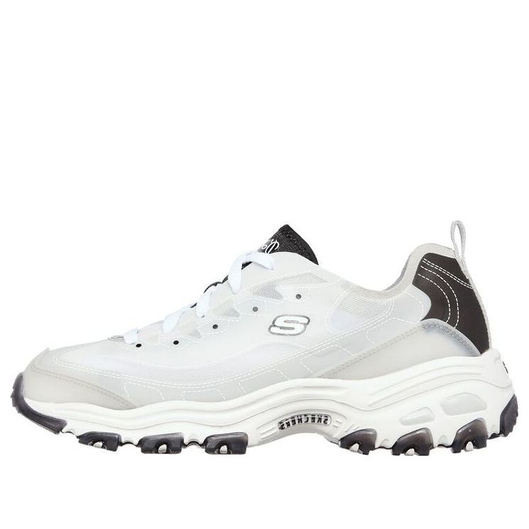 (WMNS) Skechers D'Lites 1.0 Low-Top Running Shoes Grey 149235-WBK
