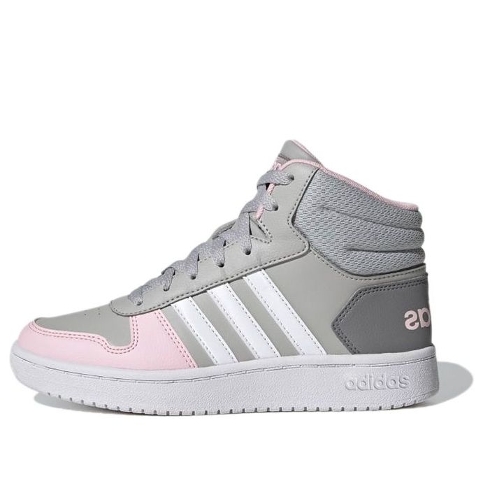 (GS) adidas Hoops 2.0 Mid 'Grey Pink' GZ7772