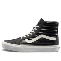 (WMNS) Vans SK8-HI Moto Leather 'Black White' VN0A2XSBOGG
