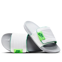 Nike Offcourt Slides 'Wolf Grey White Green Strike' DQ9624-007