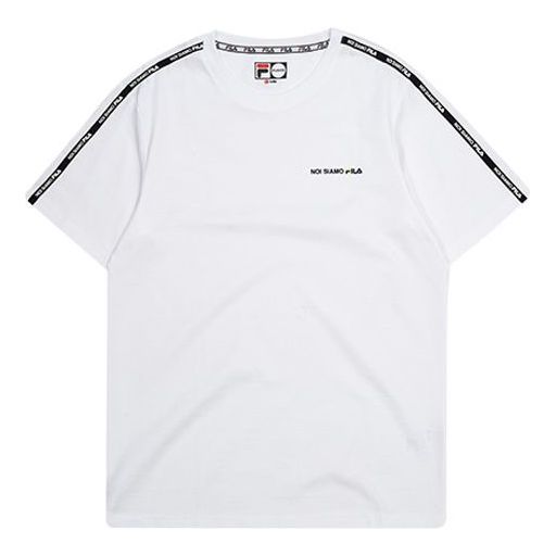 Men's Fila Logo Short Sleeve White T-Shirt T11M031109F-WT