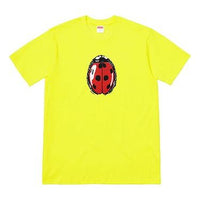 Supreme SS18Ladybug Tee Bright Yellow Printing Short Sleeve Unisex SUP-SS18-0126
