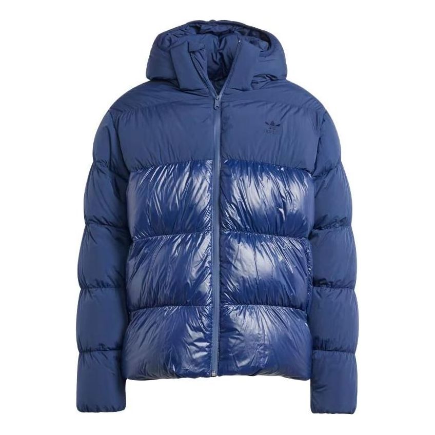 adidas Adicolor Down Regen Hooded Puffer Jacket 'Blue' IL2570