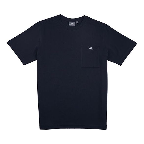 New Balance Chest Small Pocket Sports Short Sleeve Version Couple Style Black NEA2E023-BK