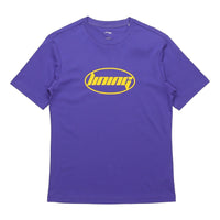 Li-Ning Alphabet Printing Solid Color Round Neck Short Sleeve Couple Style 'Purple' AHSQ412-6