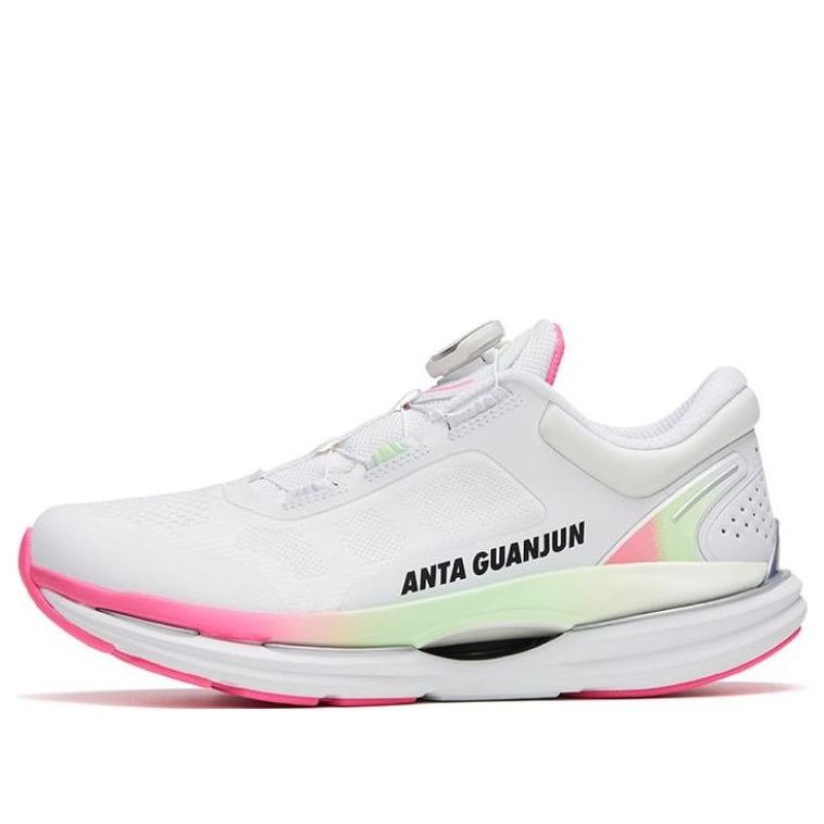 (WMNS) ANTA Running Series Sneakers 'White Green Pink' 122315581A-2