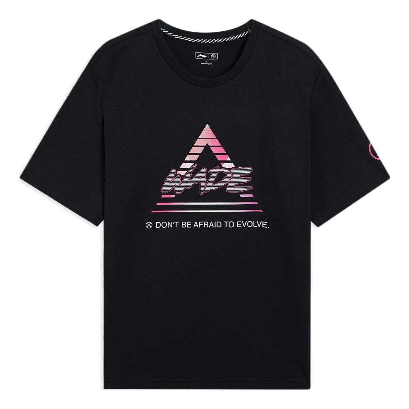 Li-Ning Way Of Wade Triangle Graphic T-shirt 'Black' AHSS811-5