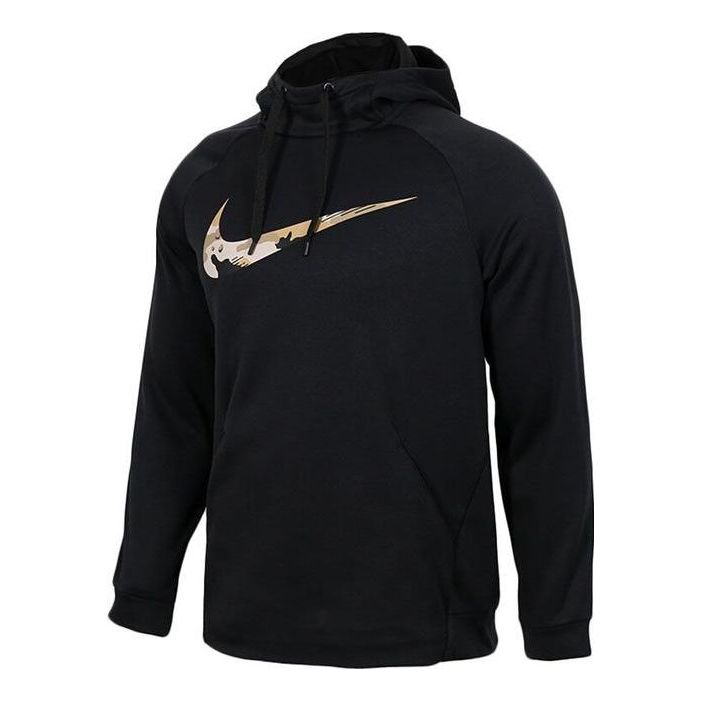 Nike Therma Camo Logo Hoodie 'Black' AR3114-010