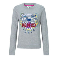 (WMNS) KENZO SS21 Classic Tiger Head Printing Long Sleeves Hoodie Gray F862SW7054XA-95