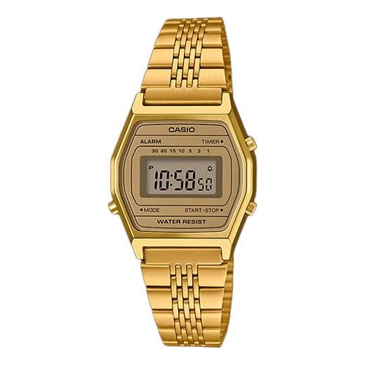 CASIO Waterproof Quartz Unisex Mens Gold Digital LA690WGA-9