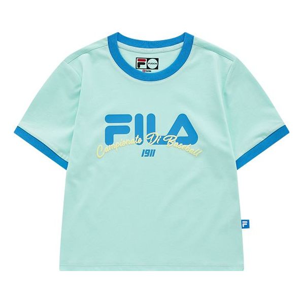 FILA FUSION Baseball Casual Sports Breathable Short Sleeve Green T11W132109F-TQ