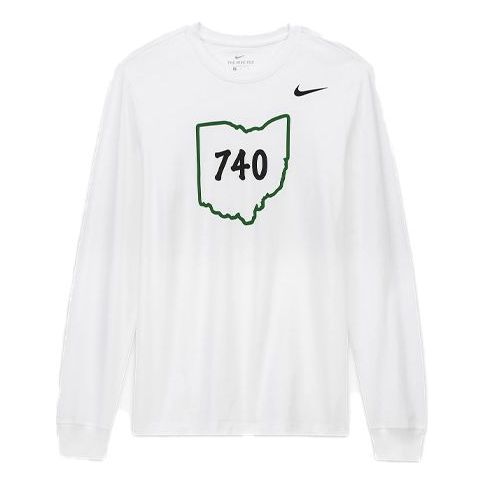 Nike 740 Area Code Printing Long Sleeves White FBM12333-112