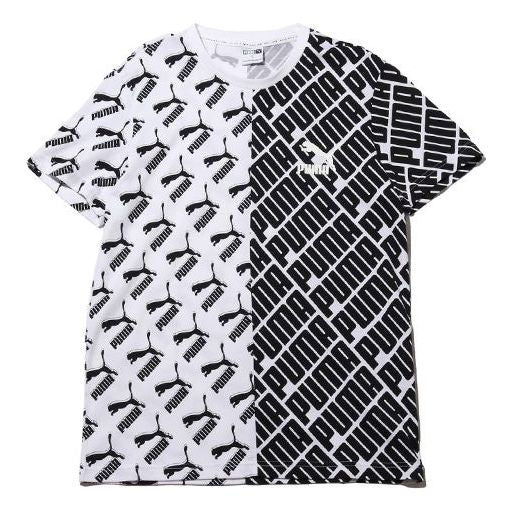 PUMA AOP SP20 Round Neck Short Sleeve Unisex White 597425-02