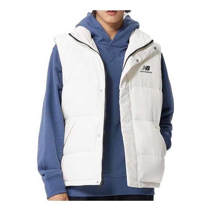 New Balance Plain Athletic Vest Asia Sizing 'White' AMV23347-CIC