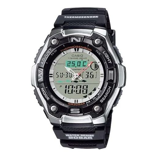 Casio Classic Retro Analog-Digital Watch 'Black Silver Metallic' AQW-101J-1AJH