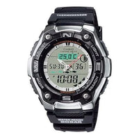 Casio Classic Retro Analog-Digital Watch 'Black Silver Metallic' AQW-101J-1AJH