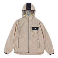 New Balance Athletics Nylon Jacket Asia Sizing 'Beige Black' JMJL2271-INC