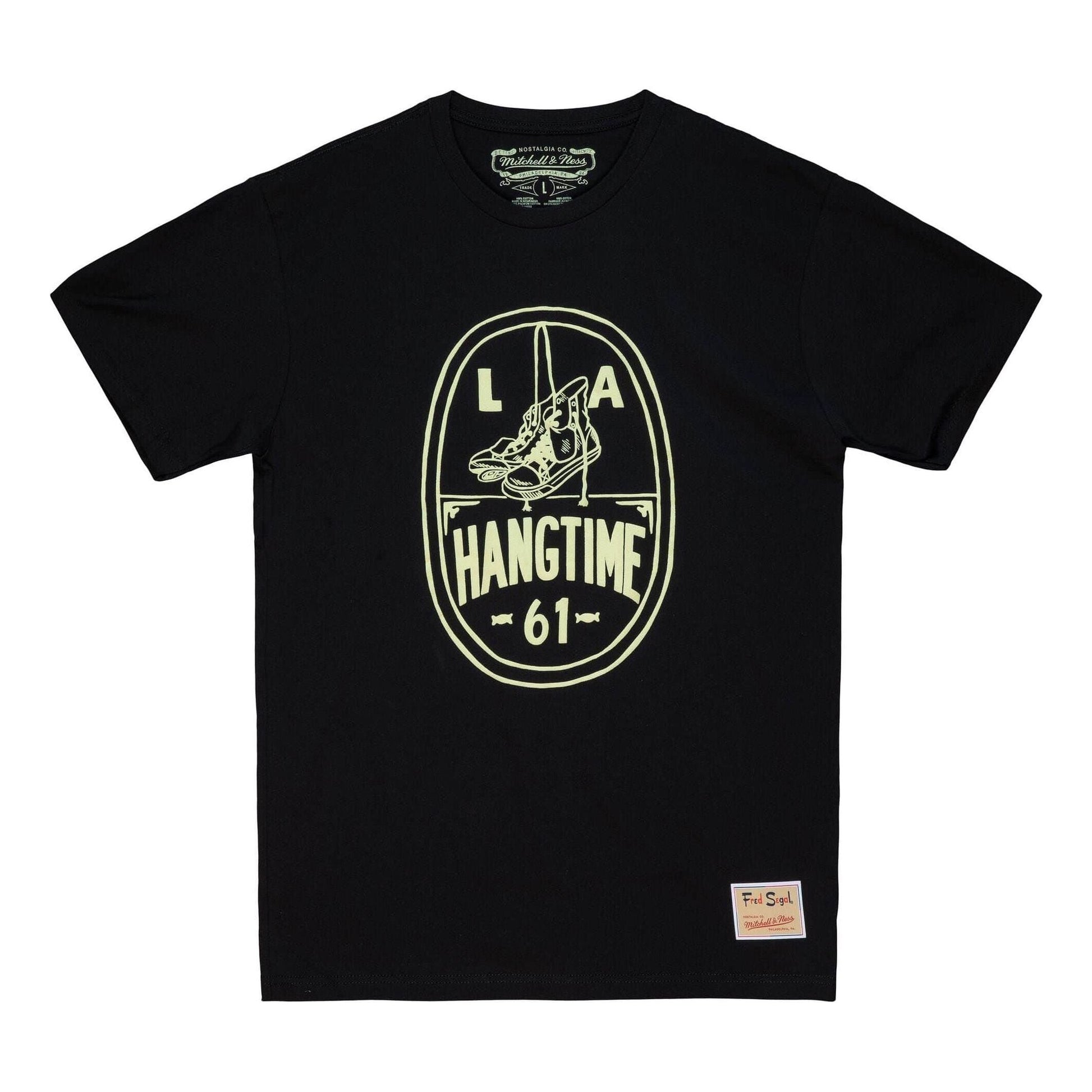 Mitchell & Ness x Fred Segal LA Hangtime T-shirt 'Black' BMTRLD21105-CLBBLCK