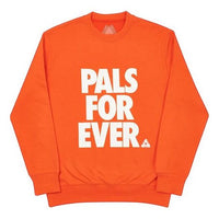 PALACE Unisex Pals Forever Round-neck Sweatshirt Orange P19CW008