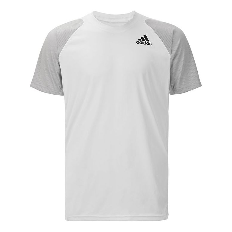 adidas Tennis Casual Sports Round Neck Short Sleeve White GL5439