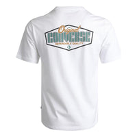 Men's Converse Athleisure Casual Sports Printing Logo Round Neck Short Sleeve White 10021119-A02