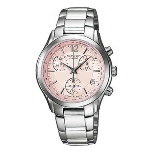 CASIO SHEEN Waterproof Stainless Steel Strap Pink Analog SHN-5000D-4AV