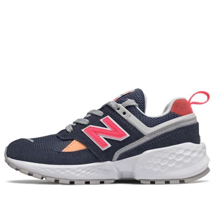New Balance 574 K Shoes Navy 'Blue Pink' PS574SN
